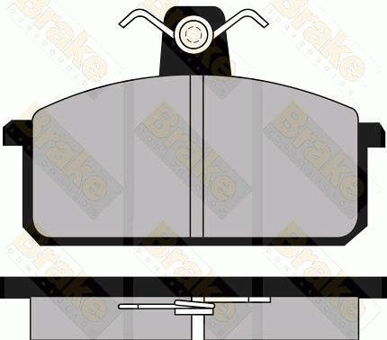 Brake Engineering PA350 - Bremžu uzliku kompl., Disku bremzes autodraugiem.lv