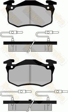 Brake Engineering PA352 - Bremžu uzliku kompl., Disku bremzes autodraugiem.lv