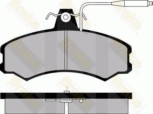 Brake Engineering PA362 - Bremžu uzliku kompl., Disku bremzes autodraugiem.lv