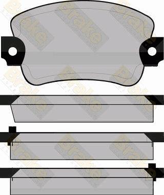 Brake Engineering PA308 - Bremžu uzliku kompl., Disku bremzes autodraugiem.lv