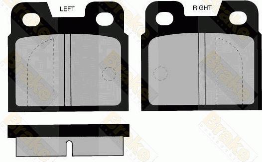 Brake Engineering PA248 - Bremžu uzliku kompl., Disku bremzes autodraugiem.lv