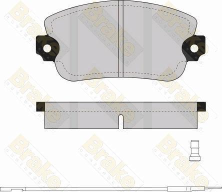 Brake Engineering PA256 - Bremžu uzliku kompl., Disku bremzes autodraugiem.lv