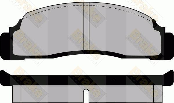 Brake Engineering PA264 - Bremžu uzliku kompl., Disku bremzes autodraugiem.lv