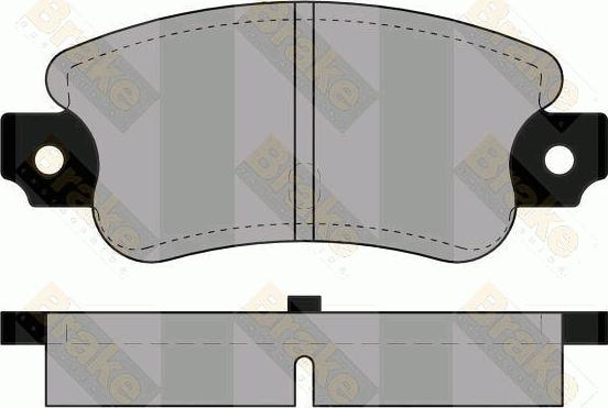 Brake Engineering PA229 - Bremžu uzliku kompl., Disku bremzes autodraugiem.lv