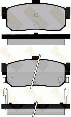 Brake Engineering PA799 - Bremžu uzliku kompl., Disku bremzes autodraugiem.lv