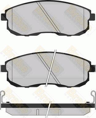 Brake Engineering PA791 - Bremžu uzliku kompl., Disku bremzes autodraugiem.lv