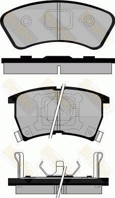 Brake Engineering PA761 - Bremžu uzliku kompl., Disku bremzes autodraugiem.lv