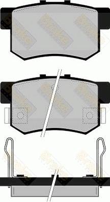 Brake Engineering PA738 - Bremžu uzliku kompl., Disku bremzes autodraugiem.lv