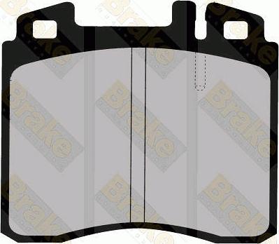 Brake Engineering PA778 - Bremžu uzliku kompl., Disku bremzes autodraugiem.lv