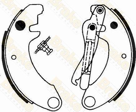 Brake Engineering SH1052 - Bremžu loku komplekts autodraugiem.lv