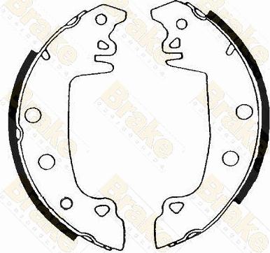 Brake Engineering SH1176 - Bremžu loku komplekts autodraugiem.lv