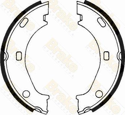 Brake Engineering SH1242 - Bremžu loku kompl., Stāvbremze autodraugiem.lv