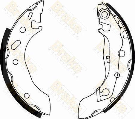 Brake Engineering SH2495 - Bremžu loku komplekts autodraugiem.lv