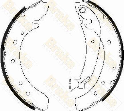 Brake Engineering SH2469 - Bremžu loku komplekts autodraugiem.lv