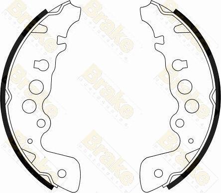 Brake Engineering SH2542 - Bremžu loku komplekts autodraugiem.lv