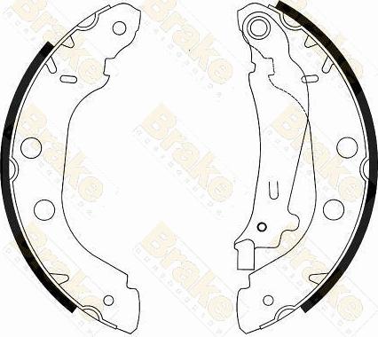 Brake Engineering SH2539 - Bremžu loku komplekts autodraugiem.lv