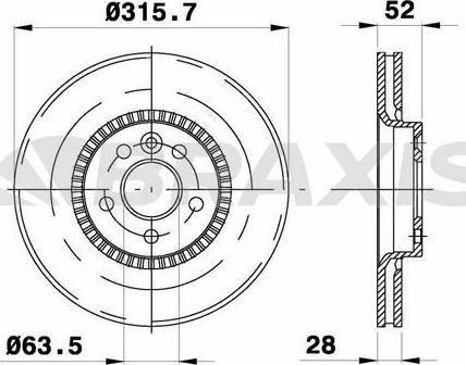 Braxis AD0415 - Bremžu diski autodraugiem.lv