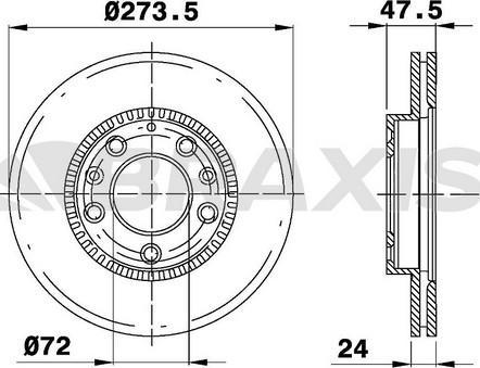 Braxis AE0422 - Bremžu diski autodraugiem.lv