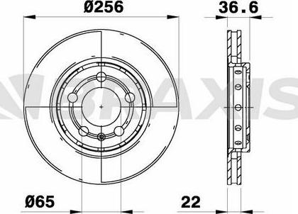 Braxis AE0529 - Bremžu diski autodraugiem.lv