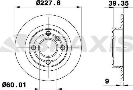 Braxis AE0633 - Bremžu diski autodraugiem.lv