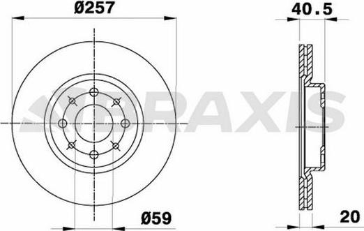 Braxis AE0027 - Bremžu diski autodraugiem.lv