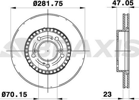 Braxis AE0193 - Bremžu diski autodraugiem.lv