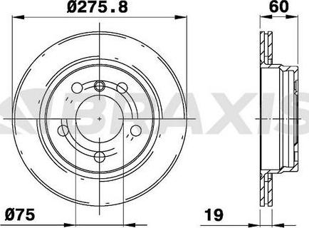 Braxis AE0149 - Bremžu diski autodraugiem.lv