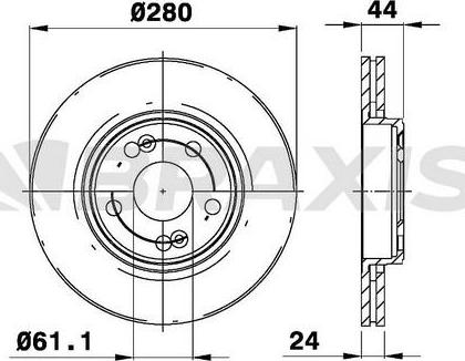 Braxis AE0156 - Bremžu diski autodraugiem.lv