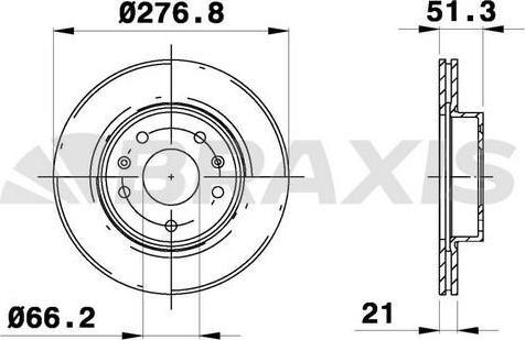Braxis AE0150 - Bremžu diski autodraugiem.lv