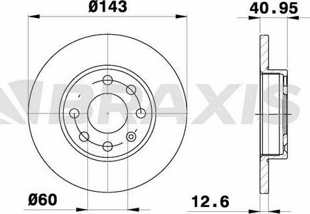 Braxis AE0166 - Bremžu diski autodraugiem.lv