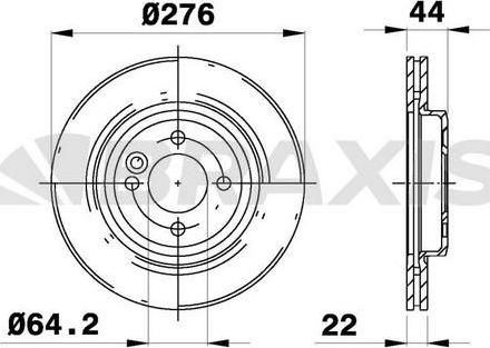 Braxis AE0104 - Bremžu diski autodraugiem.lv