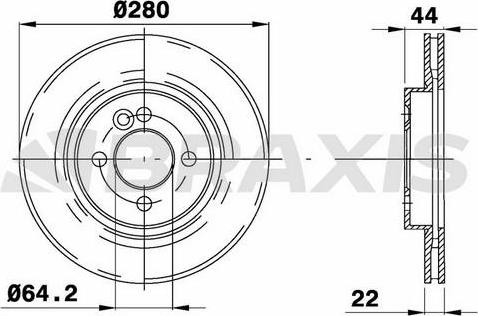 Braxis AE0111 - Bremžu diski autodraugiem.lv