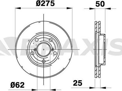 Braxis AE0183 - Bremžu diski autodraugiem.lv
