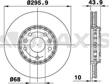 Braxis AE0138 - Bremžu diski autodraugiem.lv