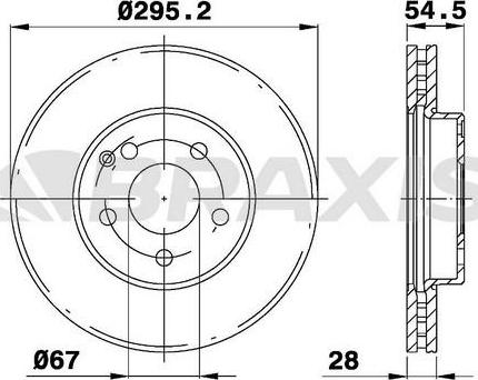 Braxis AE0175 - Bremžu diski autodraugiem.lv