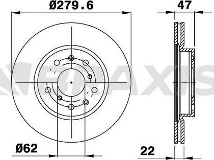 Braxis AE0173 - Bremžu diski autodraugiem.lv