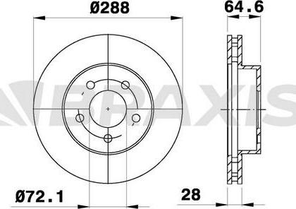 Brembo 88641 - Bremžu diski autodraugiem.lv