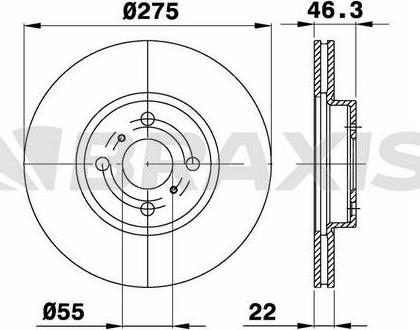 Maxgear 19-2461 - Bremžu diski autodraugiem.lv