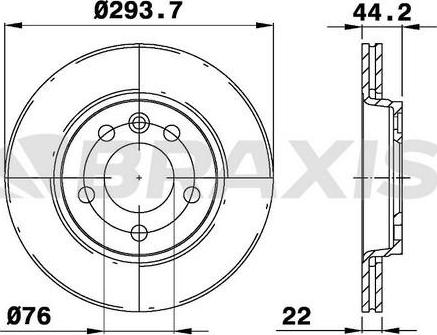 Braxis AE0205 - Bremžu diski autodraugiem.lv