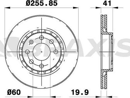 Braxis AE0206 - Bremžu diski autodraugiem.lv
