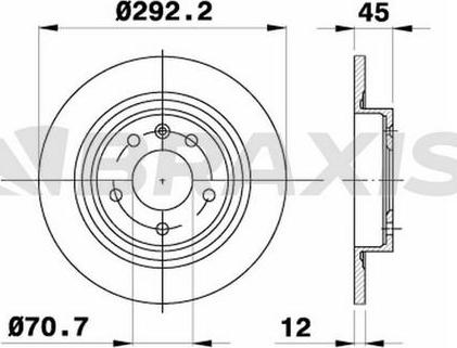 Braxis AE0233 - Bremžu diski autodraugiem.lv