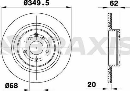 Braxis AE0761 - Bremžu diski autodraugiem.lv