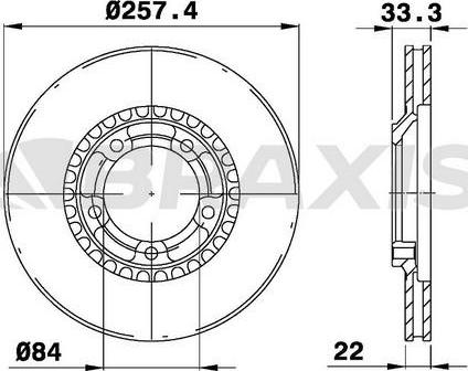 Braxis AE0702 - Bremžu diski autodraugiem.lv