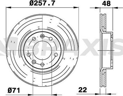 Braxis AE0710 - Bremžu diski autodraugiem.lv