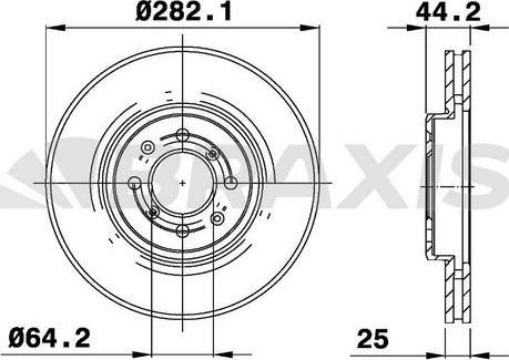Braxis AE0781 - Bremžu diski autodraugiem.lv