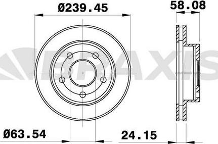 Braxis AE0782 - Bremžu diski autodraugiem.lv