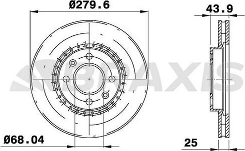 Braxis AE0731 - Bremžu diski autodraugiem.lv