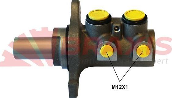 Braxis AJ0173 - Galvenais bremžu cilindrs autodraugiem.lv