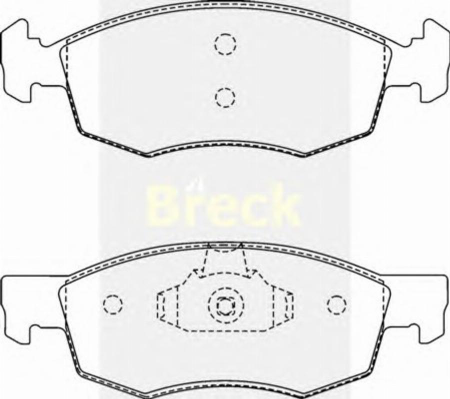 Breck 20907 10 1 - Bremžu uzliku kompl., Disku bremzes autodraugiem.lv