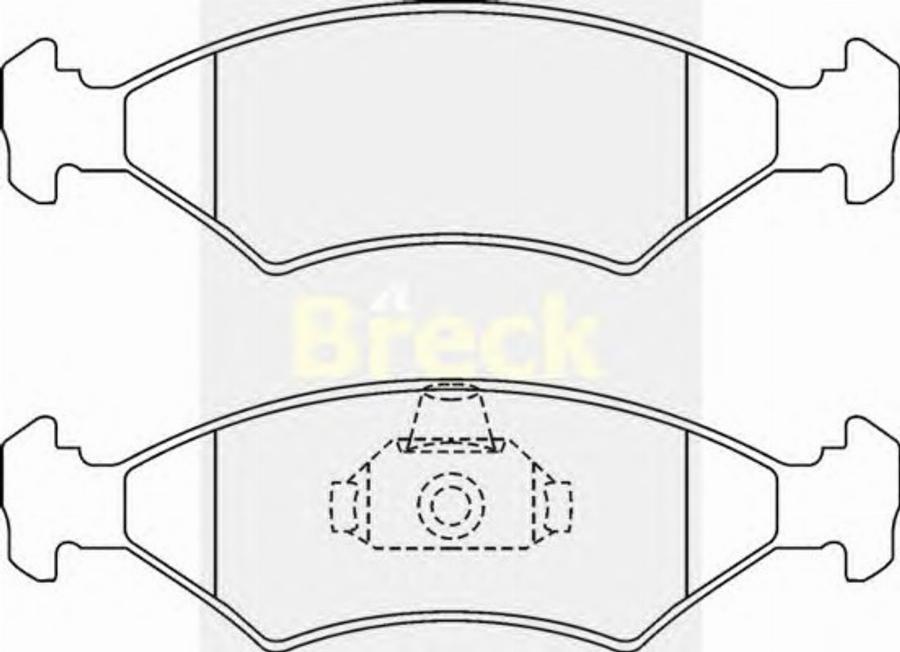 Breck 20640 00 - Bremžu uzliku kompl., Disku bremzes autodraugiem.lv